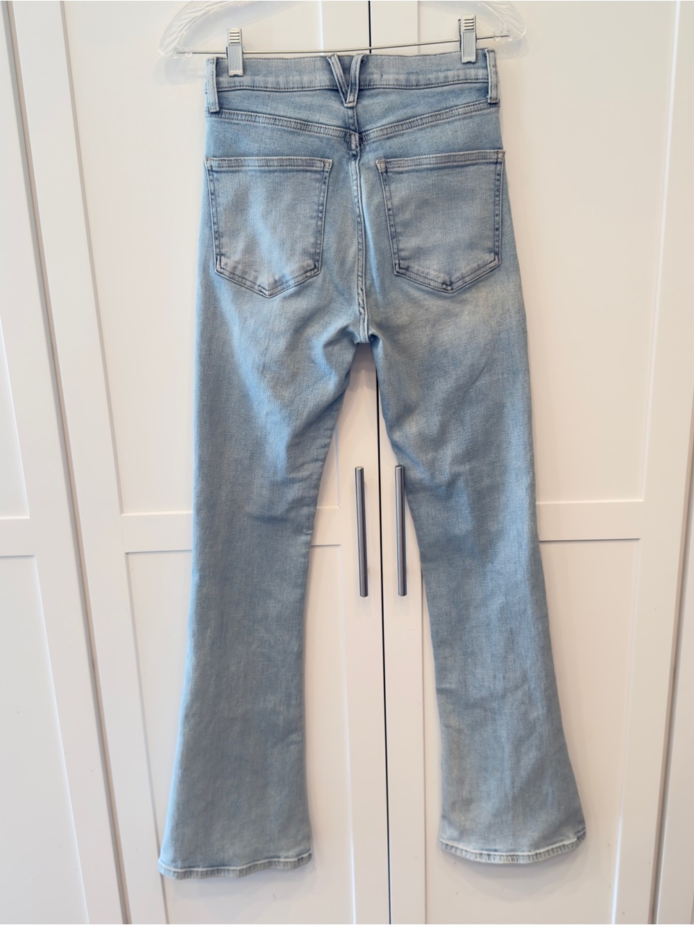 Veronica Beard Beverly Skinny-Flare Jean Light Blue Wash Boot-Cut Size 28 - Picture 4 of 16